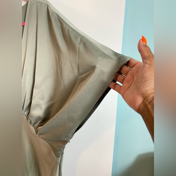 BHLDN Olive Green Wedding Dress - Picture 7 of 15